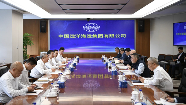 欧博与中远海运举行工作会谈